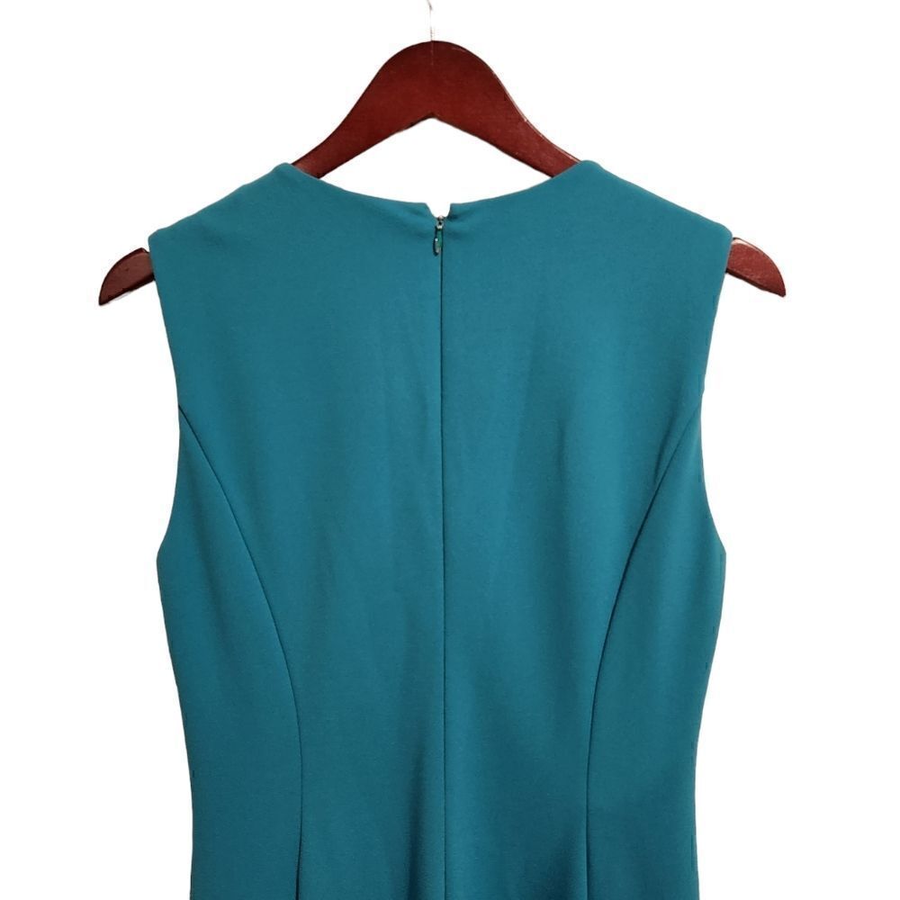 Calvin Klein Flounce Hem Dress Sleeveless Size 10 Blue - Picture 3 of 7